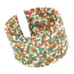 Élégant collier en perles, style africain