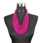 Collier en perles, inspiration africaine, accessoire tendance