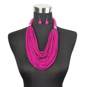 Collier en perles, inspiration africaine, accessoire tendance