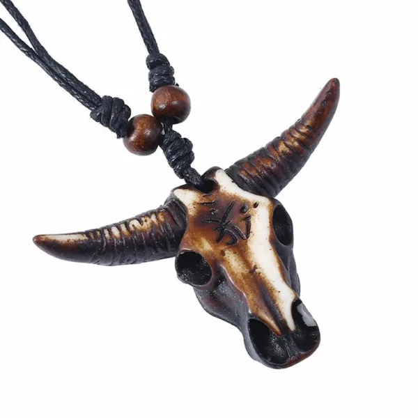 collier-africain-tete-de-buffle-1 Collier Africain en forme de tête de buffle