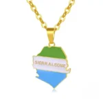 Collier Sierra Leone en design africain