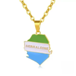 Collier Sierra Leone en design africain