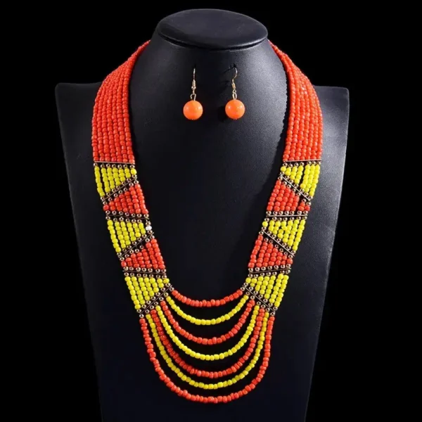 Collier unique en perles pour une touche ethnique