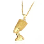Collier Néfertiti en Or, bijou inspiré de l'Égypte ancienne