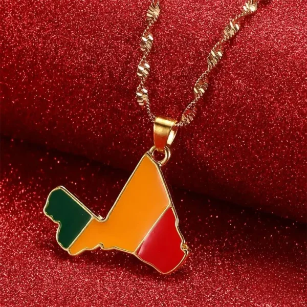 Pendentif Mali, collier inspiré par la culture africaine