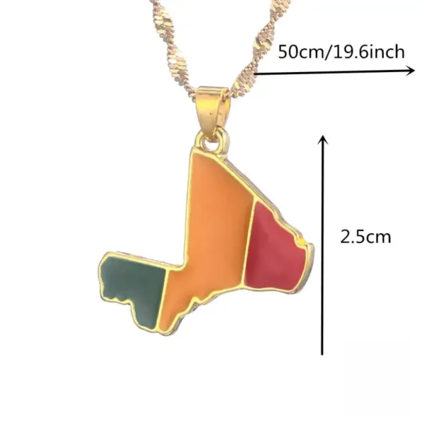 Collier africain coloré, design unique du Mali