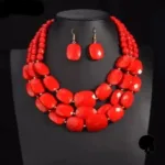 Collier Africain en perles colorées