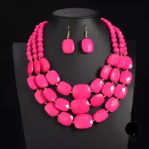 Bijou africain élégant en perles naturelles