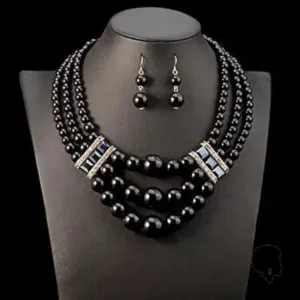 Collier en perles artisanales, inspiration africaine