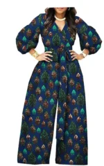 Mode féminine : combinaison en wax à motifs uniques