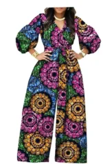 Style chic avec cette combinaison en wax coloré