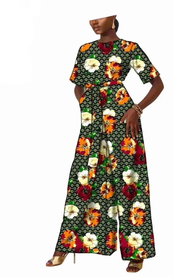 combinaison-imprime-wax-1 Combinaison Imprimé Wax, style africain coloré