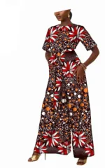 Combinaison Wax à imprimé moderne, look chic