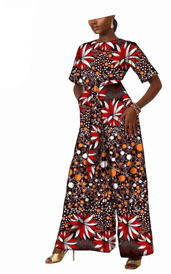 Combinaison Wax à imprimé moderne, look chic