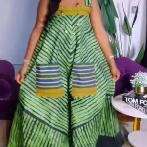 Combinaison sans manche motif africain