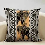 Coussin africain motif éléphant