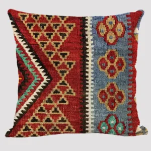 Coussin Africain Rouge et Noir au design élégant