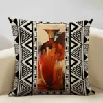 Coussin africain pour canapé avec motifs ethniques