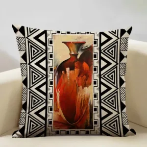 Coussin africain pour canapé avec motifs ethniques