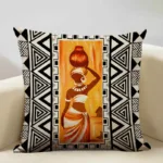 Coussin design femme africaine pour une décoration unique