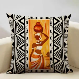 Coussin design femme africaine pour une décoration unique