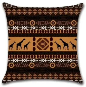 Coussin d'extérieur Wax avec motifs traditionnels