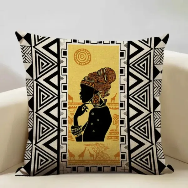 coussin-femme-africaine-zebre-1 Coussin zébré femme africaine