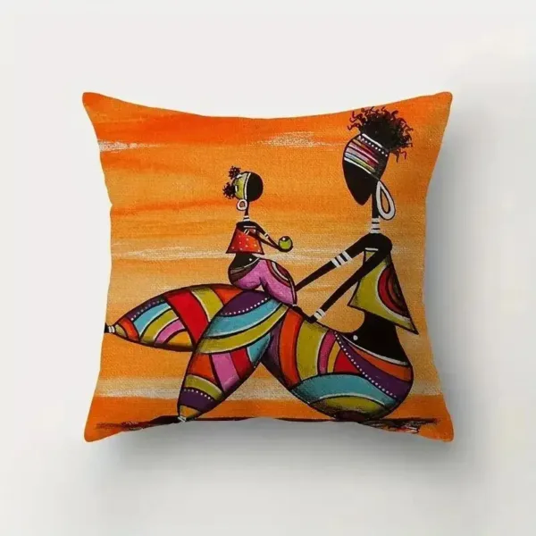 coussin-motif-africain-1 Coussin motif africain décoratif en tissu coloré