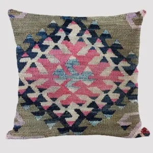 Coussin africain motif tribal coloré