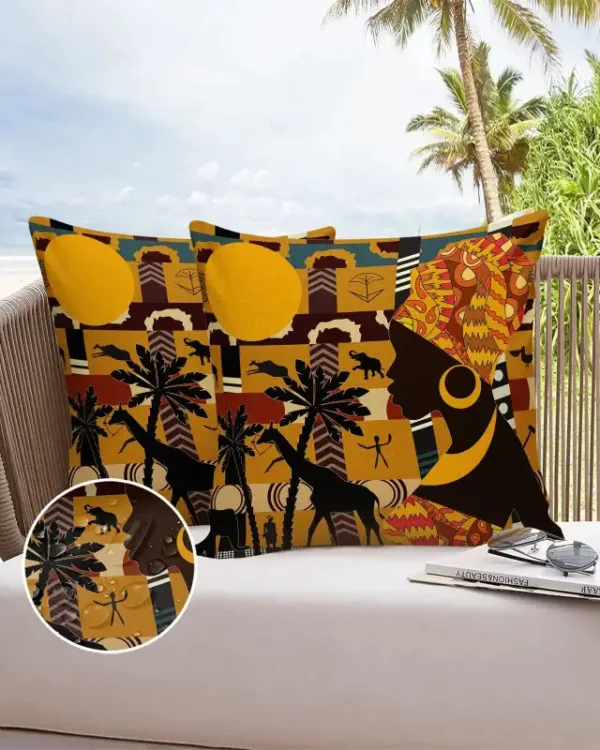 coussin-style-africain-1 Coussin africain au design traditionnel et coloré