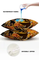 Coussin aux couleurs vibrantes, ambiance africaine
