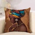 Coussin wax, artisanat et design contemporain