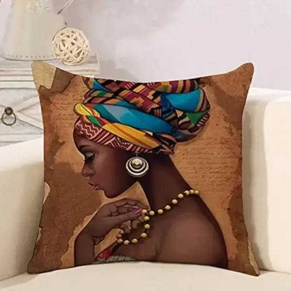 Coussin wax, artisanat et design contemporain
