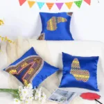 Coussins africains en tissu wax traditionnel