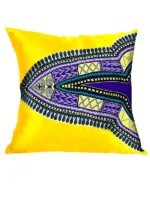 Coussins africains artisanaux en tissu wax