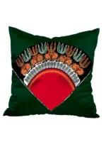 Coussin wax avec imprimés africains uniques