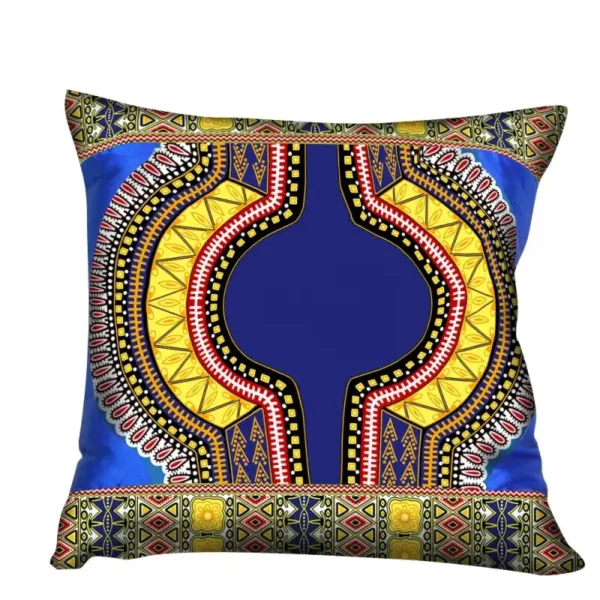 Coussins wax africains au design contemporain
