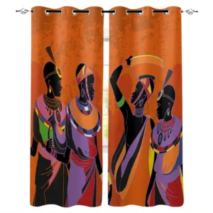 Double rideaux africains occultants pour une déco stylée