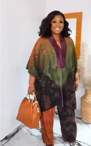 Robe et jupe africaines en tissu traditionnel