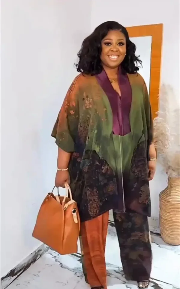 Robe et jupe africaines en tissu traditionnel