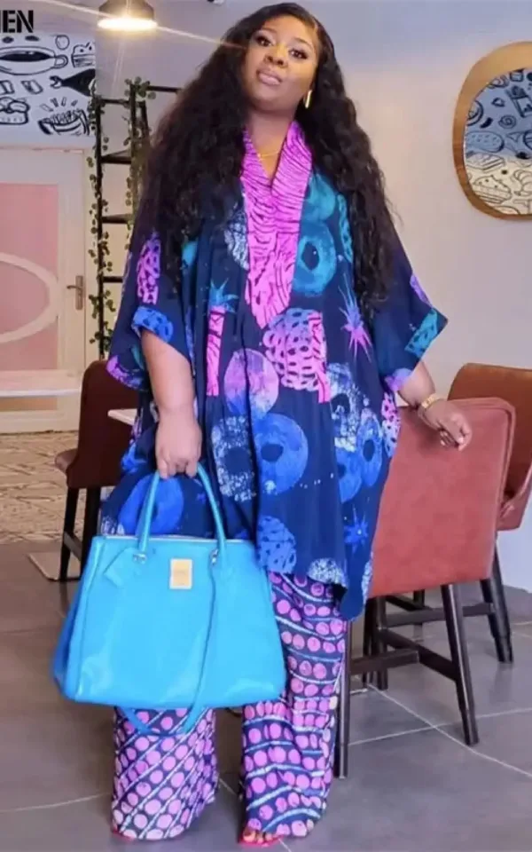 Look moderne et culturel avec ensemble africain 2 pièces