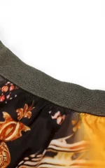 Tenue féminine 2 pièces avec col rond, design coloré