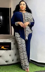 Ensemble Africain Femme Léopard 2 Pièces