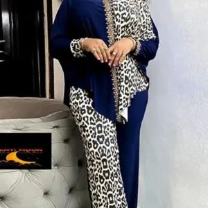 Ensemble Africain Femme Léopard 2 Pièces