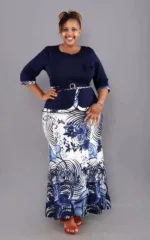 Ensemble Africain Femme : Veste et Jupe élégantes
