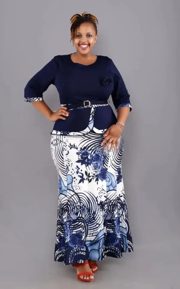 Ensemble Africain Femme : Veste et Jupe élégantes