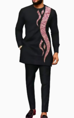 Ensemble africain homme pailleté élégant et moderne