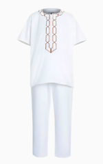 Boubou enfant en tissu wax coloré et stylé