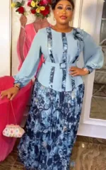 Tenue de soirée colorée inspirée de l'Afrique