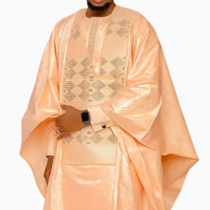 Ensemble Boubou Homme Saumon